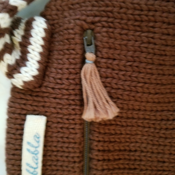 Blabla Monkey Knit Kids Backpack - Picture 4 of 5